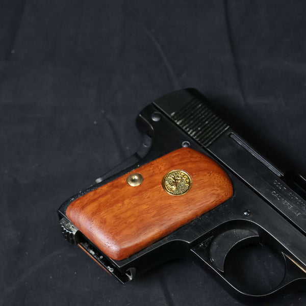 【中古】コクサイ コルト 25 ポケット オート 木製グリップ  メタルフィニッシュ モデルガン