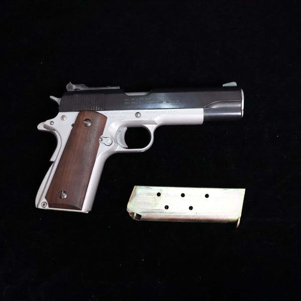 【中古】MGC コルト M1911 モデルガン フレームシルバー 木製グリップ