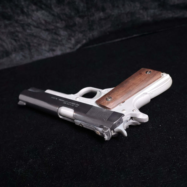 【中古】MGC コルト M1911 モデルガン フレームシルバー 木製グリップ
