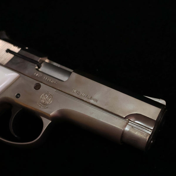 【中古】マルシン S&W M39-2 モデルガン シルバー  象牙風 グリップ