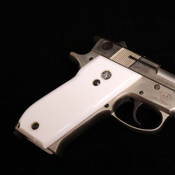 【中古】マルシン S&W M39-2 モデルガン シルバー  象牙風 グリップ