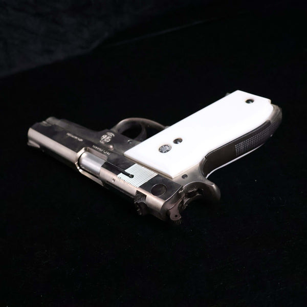 【中古】マルシン S&W M39-2 モデルガン シルバー  象牙風 グリップ