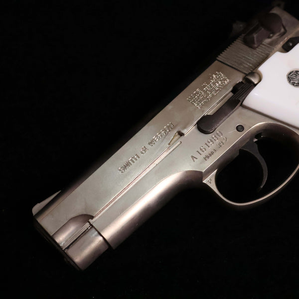 【中古】マルシン S&W M39-2 モデルガン シルバー  象牙風 グリップ