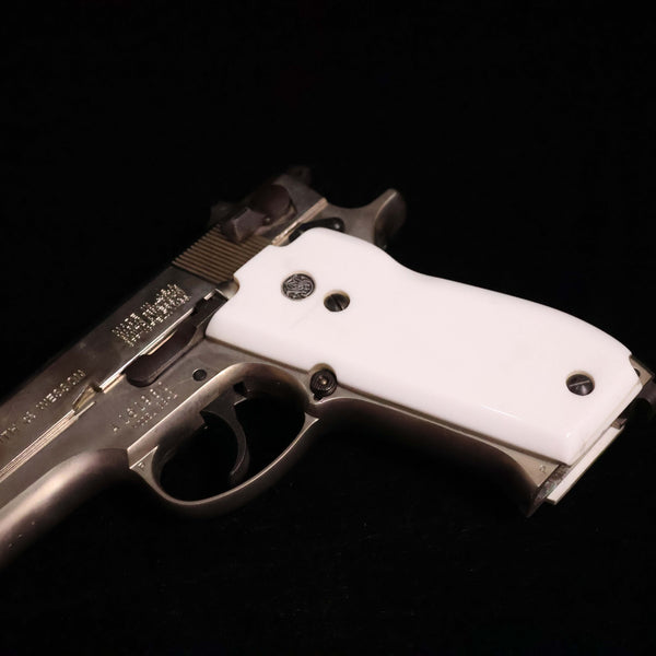 【中古】マルシン S&W M39-2 モデルガン シルバー  象牙風 グリップ