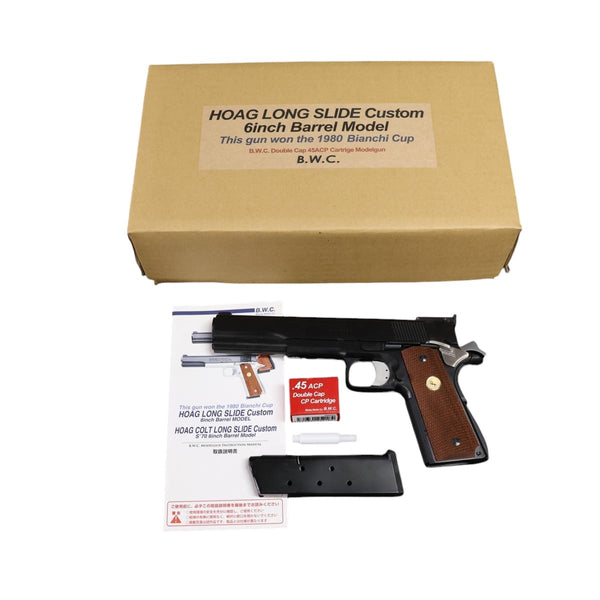 【中古】B.W.C HOAG LONG SLIDE Custom 6inch Barrel Model モデルガン