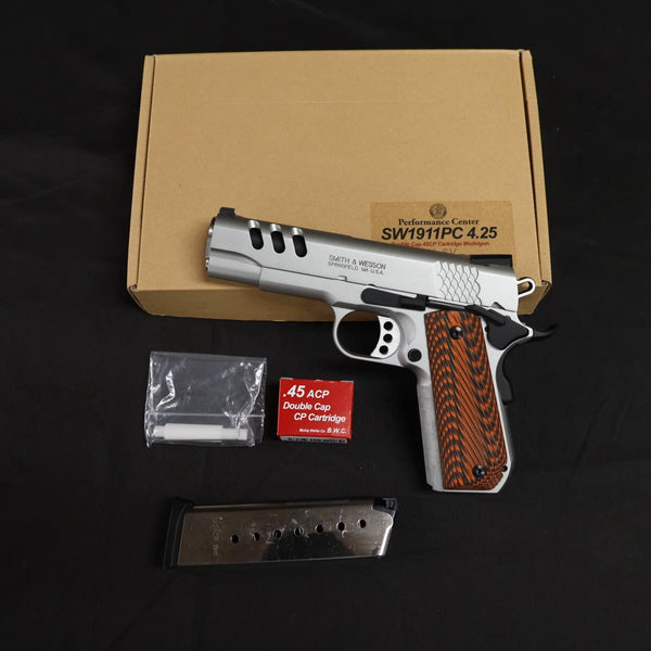 【中古】B.W.C SW 1911 PC 4.25 AL.SV S&Wパフォーマンスセンター モデルガン