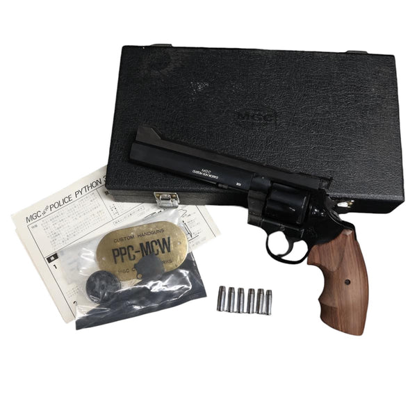 【中古】MGC MCW コルト パイソン PPC ヘビーバレルカスタム 4in モデルガン