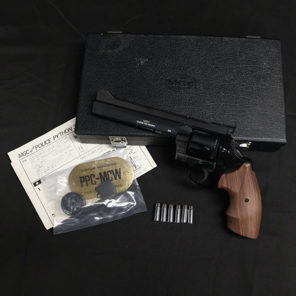 【中古】MGC MCW コルト パイソン PPC ヘビーバレルカスタム 4in モデルガン
