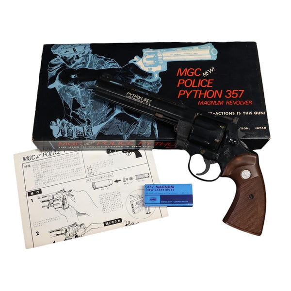【中古】MGC コルト PYTHON 357 マグナム モデルガン 6インチ