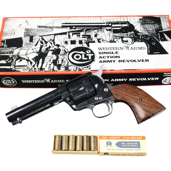 【中古】ウエスタンアームズ WA SAA シビリアン 木製グリップ モデルガン