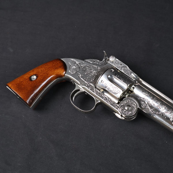 【中古】フランクリンミント ワイアットアープ  スコフィールド S&W モデル3 モデルガン