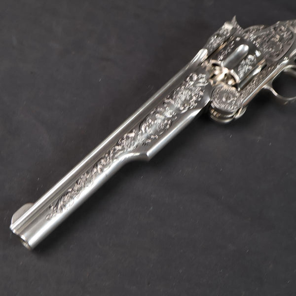 【中古】フランクリンミント ワイアットアープ  スコフィールド S&W モデル3 モデルガン