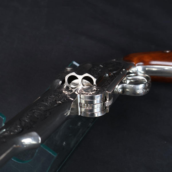 【中古】フランクリンミント ワイアットアープ  スコフィールド S&W モデル3 モデルガン