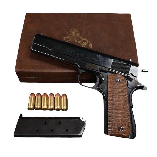 【中古】ELAN 六研 コルト ガバメント ナショナルマッチ 35年製 M1911 モデルガン