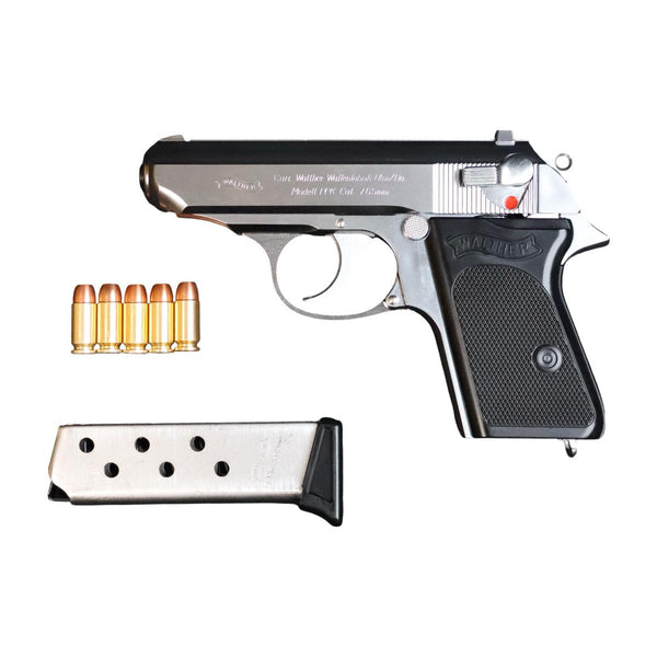 【中古】マルシン ワルサー PPK シルバー モデルガン