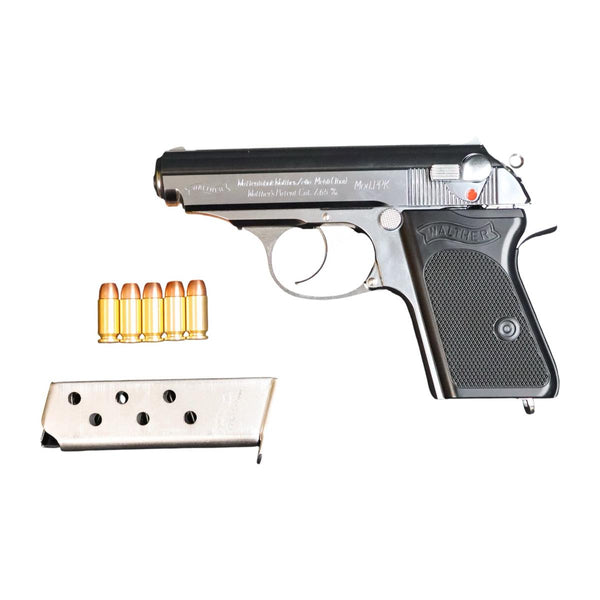 【中古】マルシン ワルサー PPK シルバー モデルガン