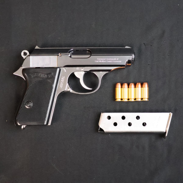 【中古】マルシン ワルサー PPK シルバー モデルガン