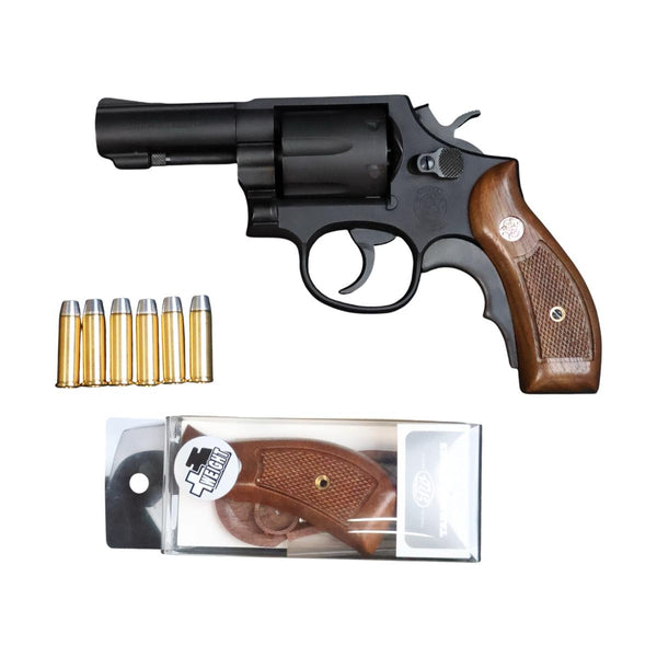 【中古】タナカワークス S&W M13 FBI スペシャル HW モデルガン 木製グリップ
