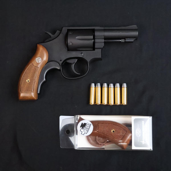 【中古】タナカワークス S&W M13 FBI スペシャル HW モデルガン 木製グリップ