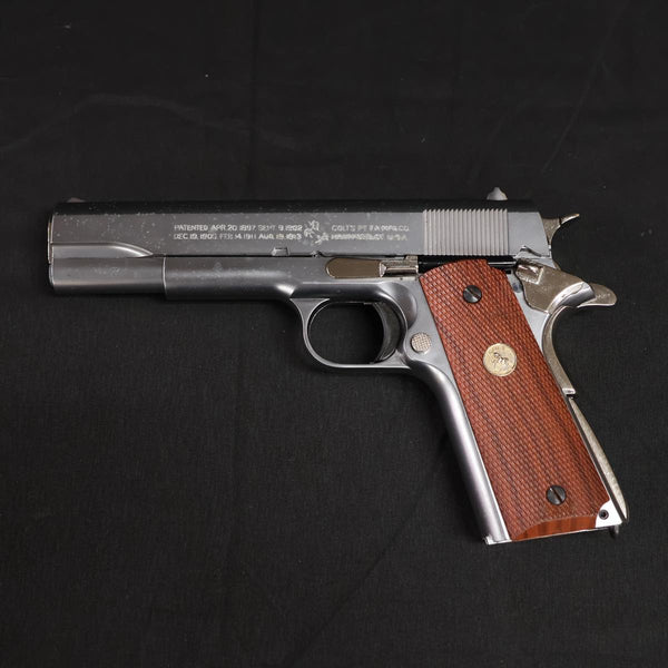 【中古】マルシン M1911A1 モデルガン ニッケルフィニッシュ