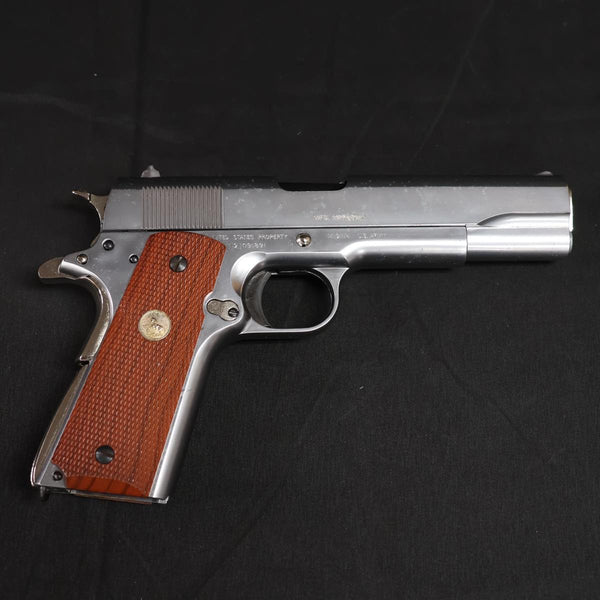 【中古】マルシン M1911A1 モデルガン ニッケルフィニッシュ