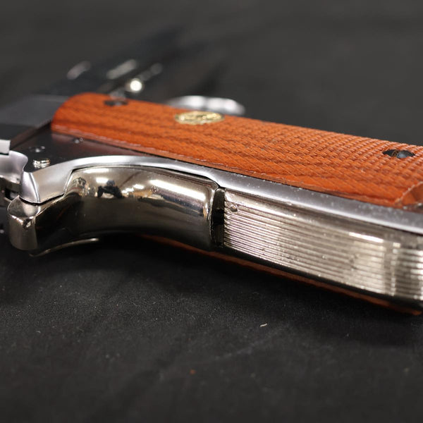 【中古】マルシン M1911A1 モデルガン ニッケルフィニッシュ