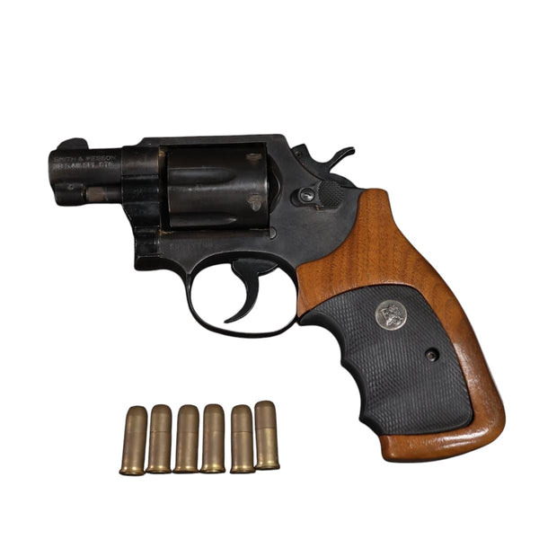 【中古】コクサイ S&W M10 SRHW モデルガン パックマイヤー 木製 グリップ