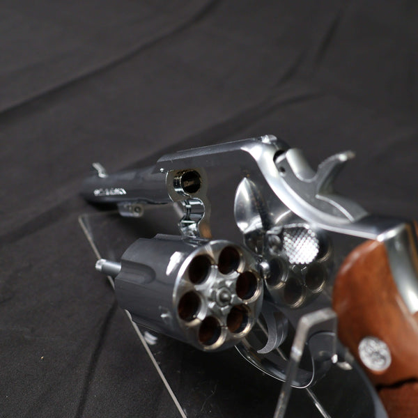 【中古】コクサイ S&W M10 M64 M&P シルバー 木製グリップ モデルガン