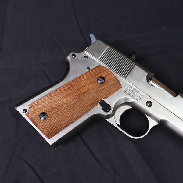 【中古】MGC デトニクス 45 シルバー モデルガン 木製グリップ